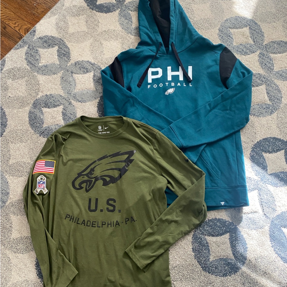 2 Philadelphia Eagles shirts